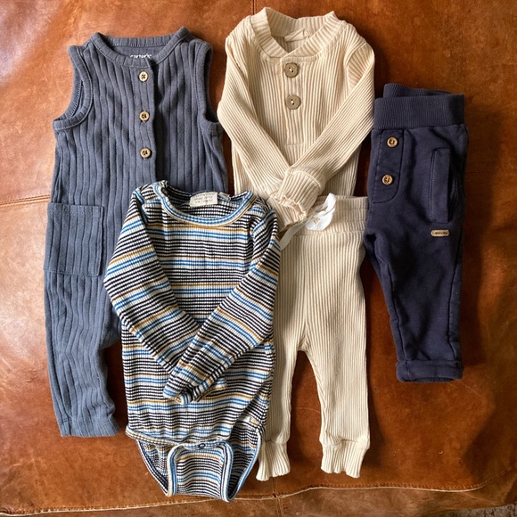 3M Neutral/Boy-leaning Baby Clothing Bundle — Carters & boutique brands - Picture 1 of 5